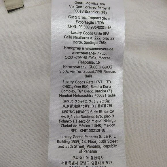 Gucci 24 SS 100% Cotton Webline Logo - Picture 8 of 9